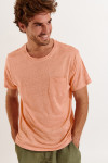 T-shirt corail CYRIL LIN
