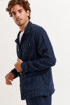 Veste bleu marine en lin Olivier Lindye