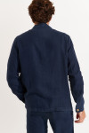 Veste bleu marine en lin Olivier Lindye