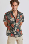 Chemise à manches courtes tropicale Stefano Lavagna