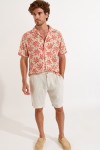 Bermuda en lin Beige Xavier Lindye - 3