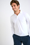 Polo manches longues blanc CARL BAIABLUE - 2