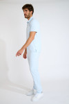 Pantalon chino bleu ciel Serge TRIESTE - 5