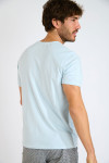 T-shirt bleu azur FILIPO TERZO - 2