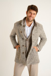 MANTEAU GRIS UMBERTO KARALIS - 5