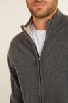 Veste en maille grise Alvaro TREVISE - 6