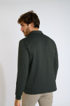 Polo manche longue vert sapin CARL PAGANI - 2