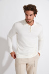 PULL POLO ECRU CEZAR MONZA - 5