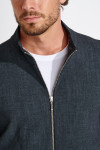 Blouson noir zippé Danyel CANSIGLIA - 7