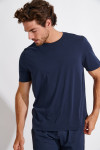 T-shirt bleu marine Filipo Terzo - 4