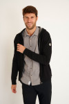 GILET A CAPUCHE NOIR LUCA MONZA - 1