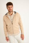 Gilet à capuche beige Luca MONZA - 1
