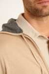 Gilet à capuche beige Luca MONZA - 7