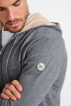 Gilet à capuche gris chiné Luca MONZA - 5