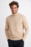 PULL COL ROULÉ BEIGE SILVIO MONZA - 8