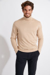 PULL COL ROULÉ BEIGE SILVIO MONZA - 7