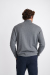 PULL COL ROULÉ GRIS CHINE SILVIO MONZA - 4