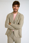 Veste de costume beige technique NIKO TRIESTE - 6