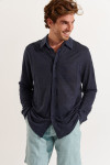 Chemise marine ALAIN LIN