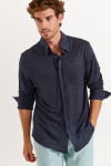 Chemise marine ALAIN LIN
