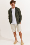 Gilet zippé kaki LUCA MERCATI - 4