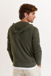 Gilet zippé kaki LUCA MERCATI - 5