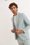 Veste rayée vert NIKO CALVI - 5