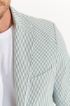 Veste rayée vert NIKO CALVI - 3