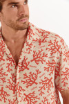 Chemise corail STEFANO AGORA