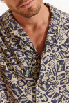 Chemise marine STEFANO CORFOU