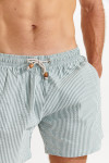 Short de bain rayé vert SWIMSHORT CALVI - 1