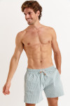 Short de bain rayé vert SWIMSHORT CALVI - 4