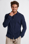 Chemise bleu marine FAUST TERZO - 6