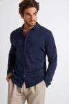 Chemise bleu marine FAUST TERZO - 1