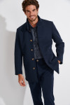 Manteau marine UMBERTO BERGAME - 8