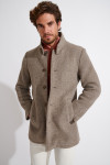 Manteau taupe UMBERTO TAIGA - 6
