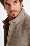 Manteau taupe UMBERTO TAIGA - 5