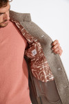 Manteau taupe UMBERTO TAIGA - 4