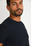 T shirt bleu marine CYRIL BAIABLUE - 5