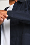 Veste surchemise bleu marine EMILE CESANO - 8