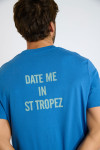 T-shirt bleu MORGAN DATE ME IN ST TROPEZ - 4