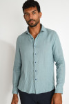 Chemise bleu QUENTIN PISE matière coton - 5