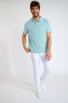 Polo technique bleu lagon VASCO TRIESTE - 6