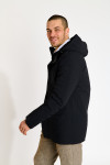Blouson parka noire BEN TURIN - 4
