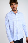 Chemise rayée bleue JEAN MURCIE - 2