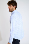 Chemise rayée bleue JEAN MURCIE - 7