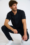 Chemise noire ALEX TRIESTE - 7
