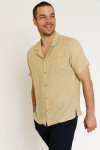 Chemise sable manches courtes ALEXIS PISE - 5