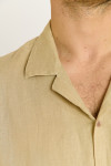 Chemise sable manches courtes ALEXIS PISE - 4