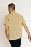 Chemise sable manches courtes ALEXIS PISE - 3